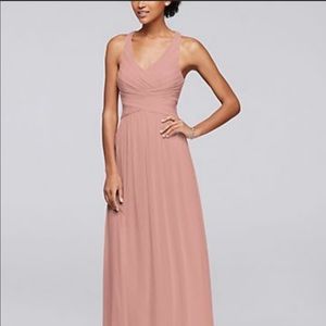 David Bridal Long Bridesmaid Dress, Ballet.  Only worn once for a few hours.